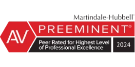 AV Preeminent Peer Rated for Highest Level of Professional Excellence 2024